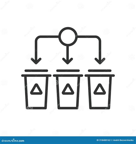 Waste Sorting, In Line Design. Waste, Sorting, Garbage, Recycling ...