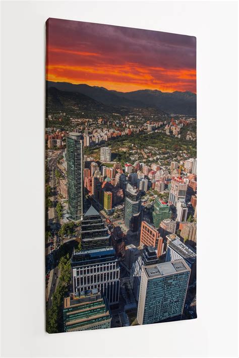 Obraz Na P Tnie Homeprint Panorama Miasto Panoramiczny Widok Na