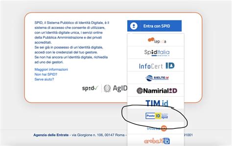 Accedere All Agenzia Entrate Tramite Spid Cosa Fare