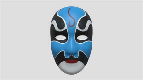 Chinese Style Full Face Mask Buy Royalty Free 3d Model By Chloe Li 3d