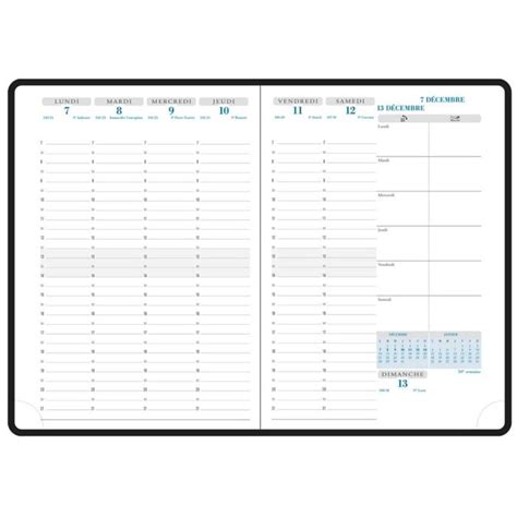 Semainier Agenda X Mm Exacompta Visuel Ask Securite