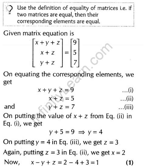 Important Questions For Class 12 Maths Chapter 3 Matrices