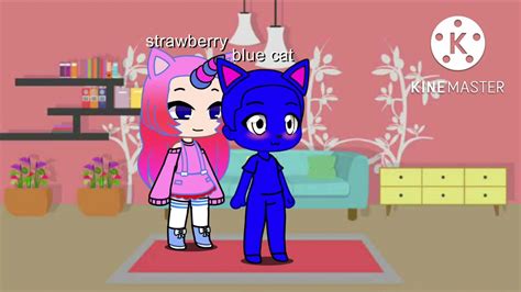 Strawberry Thinks Blue Cat Is Cute Youtube