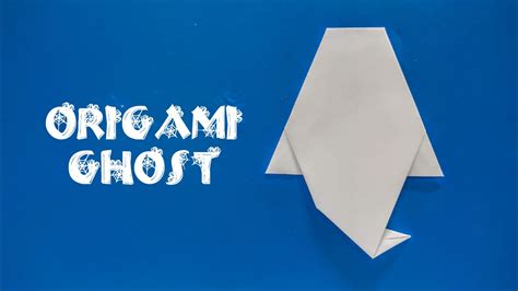 How To Make An Origami Ghost Easy Origami Ghost Easy Step By Step Youtube