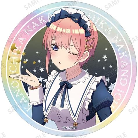 駿河屋 [新品] 中野一花 星空メイドver 描き下ろし オーロラステッカー 「五等分の花嫁∽」（シール・ステッカー）