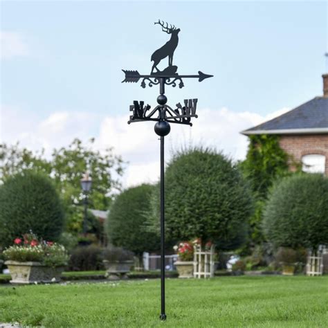 Stag Free Standing Weathervane Black Country Metalworks