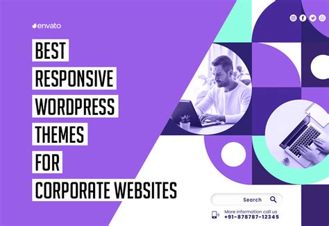 Best Responsive Wordpress Themes For Corporate Websites Graphic