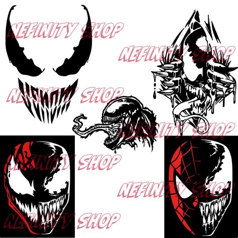 Venom Svg Venom Clip Art Venom Cut File Venom Vector Venom Etsy Uk