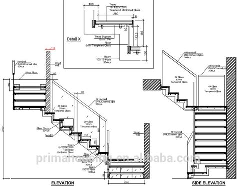 indoor build glass floating staircase design with wooden treads