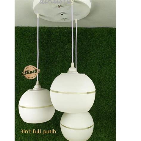 Jual Harga Spesial KAP LAMPU GANTUNG HIAS 3 IN 1 MINIMALIS CAFE