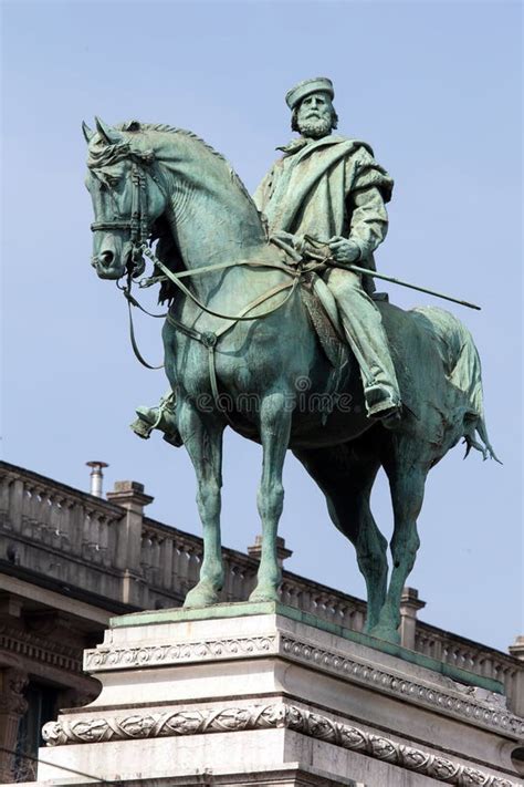 Garibaldi S Statue In Milan Italy Stock Image Image Of Equestrian