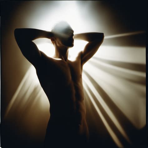 KREA AI PINHOLE Photograph Of A Naked Male Model Creative