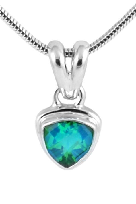 Adorable Sterling Silver Siesta Key Watercolor Gemstone Pendant Skp11