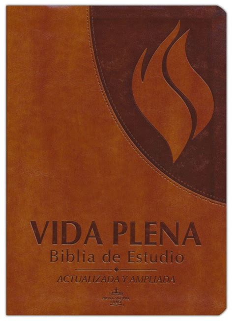 RVR60 Biblia de Estudio Vida Plena Imitación Piel Marrón