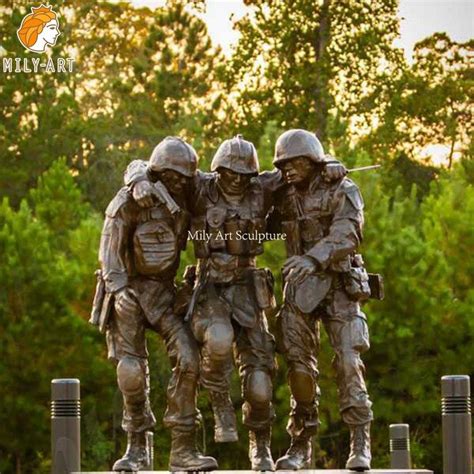 Bronze Casting Military Memorial Statues Factory Supplier Milystatue