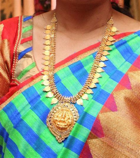 Kasu Haram With Lakshmi Pendant Indian Jewellery Designs