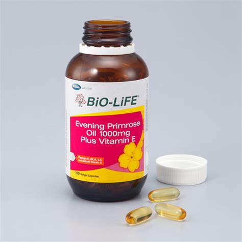 Bio Life Evening Primrose Oil Mg Plus Vitamin E Softgel