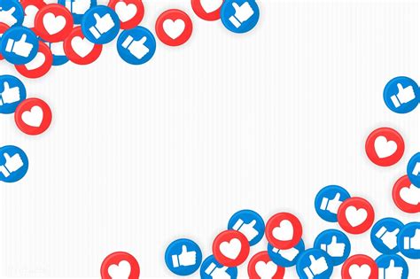 Social Media Icons Themed Border On A White Background Vector Free