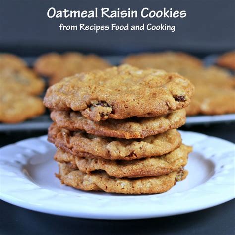 Oatmeal Raisin Cookies - Recipes Food and Cooking