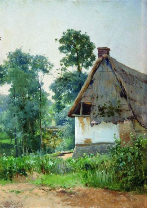 Oil Painting Replica Landscape With An Abandones House 1897 By Efim