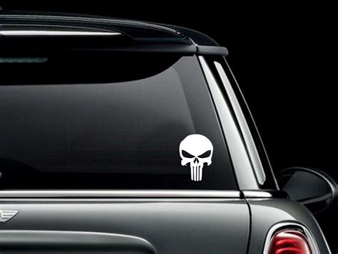 Punisher Skull Die Cut Vinyl Car Truck Window Bumper Sticker Decal Us Seller