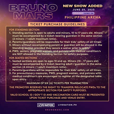 Bruno Mars In Manila Adds New Show With Unionbank Pre Sale