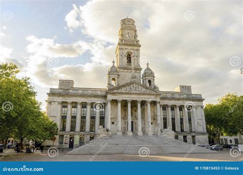 Historic City Hall Of Portsmouth United Kingdom Stock Image Image Of