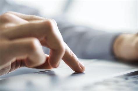 Premium Photo Man Hands Typing On Laptop Keyboard In Sunny Office