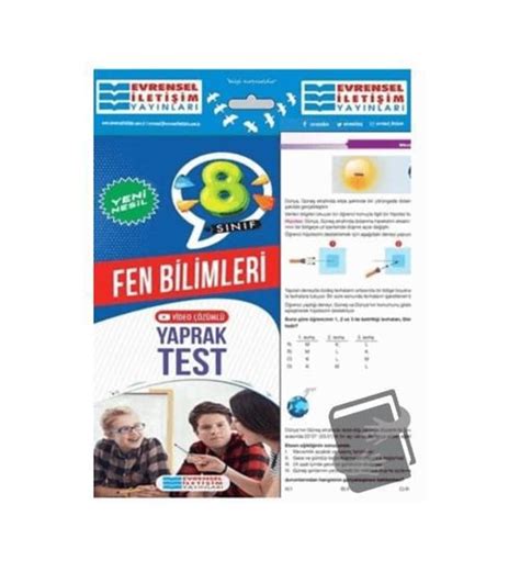 S N F Fen Bilimleri Yeni Nesil Video Z Ml Yaprak Test Evrensel