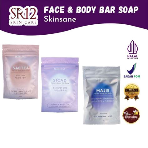 Skinsane Face Body Bar Soap Sabun Batang Untuk Wajah Dan Tubuh