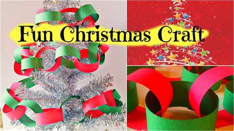 How To Make A Christmas Paper Chain Easy Kid Christmas Craft By Duck