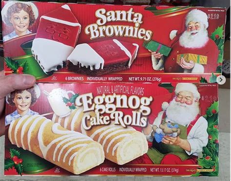 Little Debbie Eggnog Rolls And Santa Brownies Little Debbie Snack