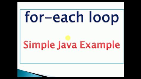 How To Use Foreach Loop In Java Java Program Youtube