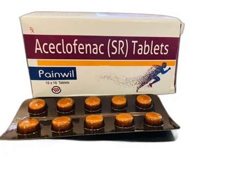 Aceclofenac Sustained Release Tablets 200 Mg At ₹ 1050box In