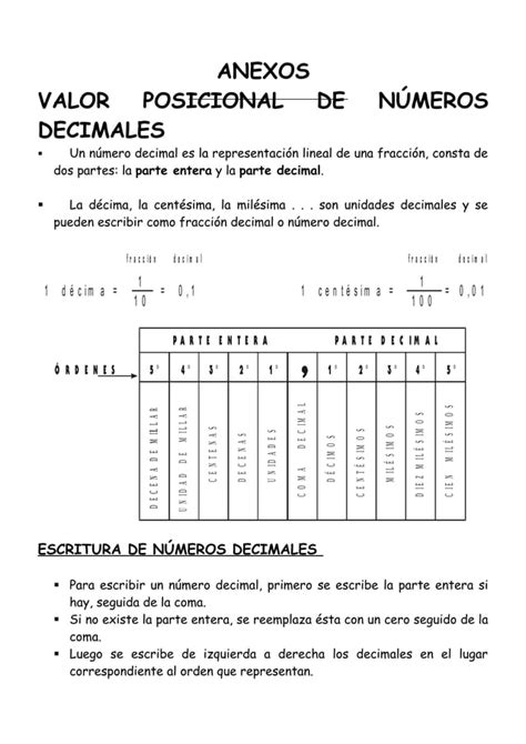 Sesion Valor Posicional Sexto Grado Pdf