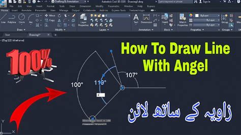 How To Draw Line With Angle In Autocad Draw Line As Per Required