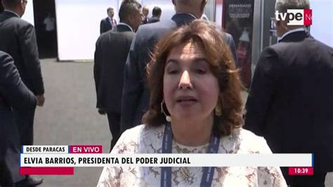 Tvperú Noticias On Twitter En Vivo Declaraciones De Elvia Barrios Alvarado Presidenta Del