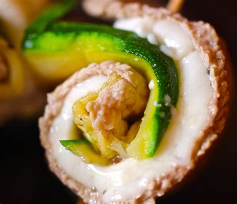 Involtini Di Vitello Con Zucchine E Mozzarella