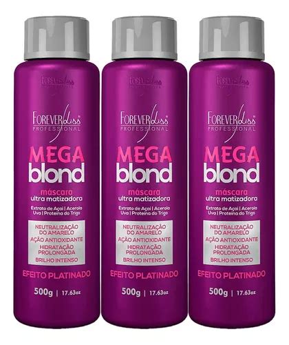 Forever Liss 3 Mega Blond Ultra Matizador 500ml Mercadolivre