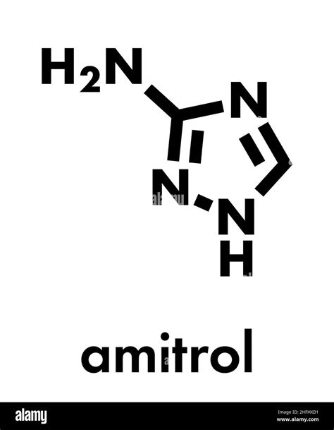 Amitrol 3 Amino 1 2 4 Triazole 3 AT Herbicide Molecule Skeletal