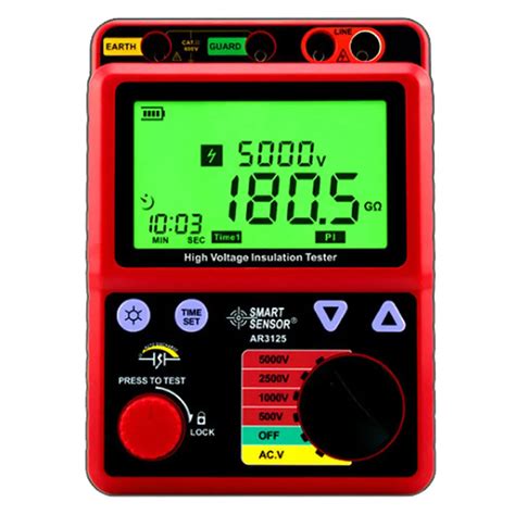 Smart Sensor 500 5000V Megohmmeter High Voltage Digital Insulation