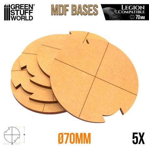 Mdf Bases Round 70 Mm Legion Star Wars Legion Mdf Bases