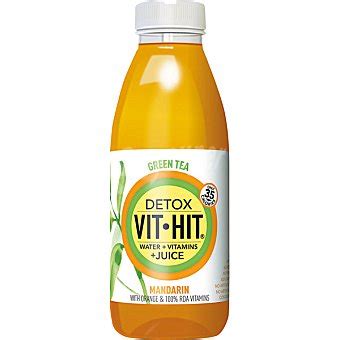 Vit hit Bebida Detox sin gas con zumo de mandarina y té verde envase 500 ml