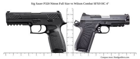 Sig Sauer P Nitron Full Size Vs Wilson Combat Sfx Hc Size