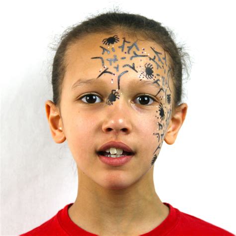 Easy Spider Face Painting