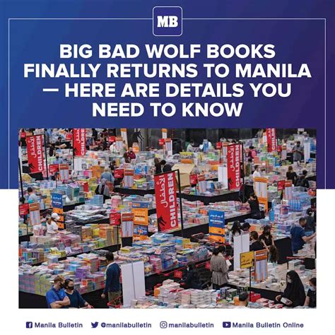 Big Bad Wolf Books Finally Returns To Manila—here Are Details You Need To Know Philippines