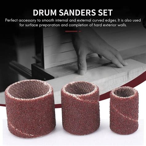 Jumbo Pc Drum Sanding Kit Fits For Includes Rubber Drum Mandrels