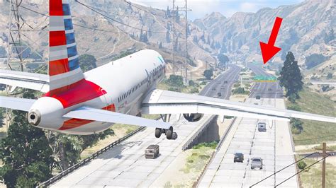 Boeing Emergency Landing On Busy Highway Gta Youtube