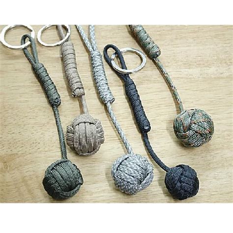 Key Lanyard 550 Paracord Monkey Fist 1 Keychain Metal Inside Strong