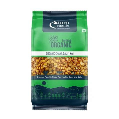 Yellow 1Kg Turn Organic Chana Dal Gluten Free At Rs 180 Kg In